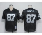 Oakland Raiders #87 Dave Casper Black Throwback Jersey