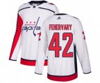 Washington Capitals #42 Martin Fehervary Authentic White Away NHL Jersey