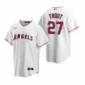 Nike Los Angeles Angels #27 Mike Trout White Home Stitched Baseball Jersey