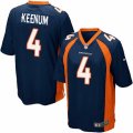 Denver Broncos #4 Case Keenum Game Navy Blue Alternate NFL Jersey