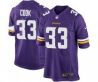 Minnesota Vikings #33 Dalvin Cook Game Purple Team Color Football Jersey