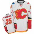 Calgary Flames #25 Joe Nieuwendyk Authentic White Away NHL Jersey