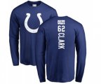 Indianapolis Colts #62 Le'Raven Clark Royal Blue Backer Long Sleeve T-Shirt