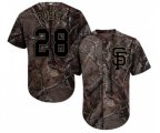 San Francisco Giants #28 Buster Posey Authentic Camo Realtree Collection Flex Base Baseball Jersey