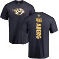 Nashville Predators #46 Pontus Aberg Navy Blue Backer T-Shirt
