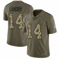 Miami Dolphins #14 Jarvis Landry Limited Olive Camo 2017 Salute to Service NFL Jersey
