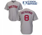 Boston Red Sox #8 Carl Yastrzemski Replica Grey Road Cool Base Baseball Jersey