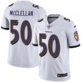 Baltimore Ravens #50 Albert McClellan White Vapor Untouchable Limited Player NFL Jersey