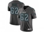 Philadelphia Eagles #62 Jason Kelce Gray Static NFL Vapor Untouchable Limited Jersey