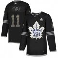 Toronto Maple Leafs #11 Zach Hyman Black Authentic Classic Stitched NHL Jersey