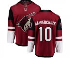 Arizona Coyotes #10 Dale Hawerchuck Fanatics Branded Burgundy Red Home Breakaway Hockey Jersey