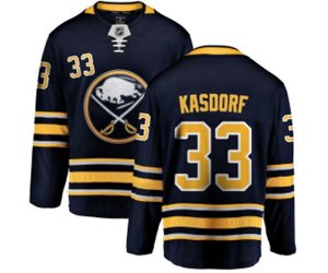 Buffalo Sabres #33 Jason Kasdorf Fanatics Branded Navy Blue Home Breakaway NHL Jersey
