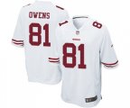 San Francisco 49ers #81 Terrell Owens Game White Football Jersey
