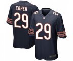 Chicago Bears #29 Tarik Cohen Game Navy Blue Team Color Football Jersey