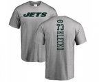 New York Jets #73 Joe Klecko Ash Backer T-Shirt