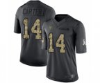 Houston Texans #14 DeAndre Carter Limited Black 2016 Salute to Service Football Jersey