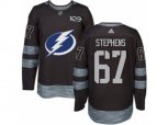 Tampa Bay Lightning #67 Mitchell Stephens Authentic Black 1917-2017 100th Anniversary NHL Jersey