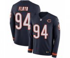 Chicago Bears #94 Leonard Floyd Limited Navy Blue Therma Long Sleeve NFL Jersey