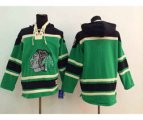 Chicago Blackhawks Blank Green pullover hooded
