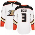 Anaheim Ducks #3 Kevin Bieksa Authentic White Away NHL Jersey