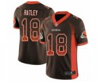 Cleveland Browns #18 Damion Ratley Limited Brown Rush Drift Fashion Football Jersey