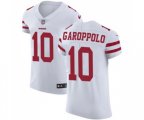 San Francisco 49ers #10 Jimmy Garoppolo White Vapor Untouchable Elite Player Football Jersey