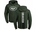 New York Jets #96 Henry Anderson Green Backer Pullover Hoodie