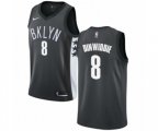 Brooklyn Nets #8 Spencer Dinwiddie Authentic Gray NBA Jersey Statement Edition