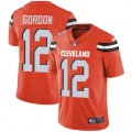 Cleveland Browns #12 Josh Gordon Orange Alternate Vapor Untouchable Limited Player NFL Jersey