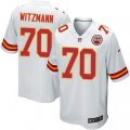 Kansas City Chiefs #70 Bryan Witzmann Game White NFL Jersey