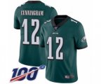 Philadelphia Eagles #12 Randall Cunningham Midnight Green Team Color Vapor Untouchable Limited Player 100th Season Football Jersey