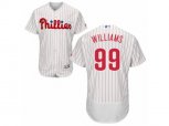 Philadelphia Phillies #99 Mitch Williams White Red Strip Flexbase Authentic Collection MLB Jersey