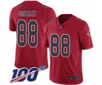 Atlanta Falcons #88 Tony Gonzalez Limited Red Rush Vapor Untouchable 100th Season Football Jersey