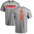 Kansas City Chiefs #96 Bennie Logan Ash Backer T-Shirt