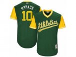 Oakland Athletics #10 Marcus Semien Mahkus Authentic Green 2017 Players Weekend MLB Jersey