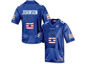 2016 US Flag Fashion Men\'s Under Armour Jeremy Johnson #6 Auburn Tigers College Football Jersey - Navy Blue