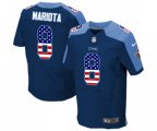 Tennessee Titans #8 Marcus Mariota Elite Navy Blue Alternate USA Flag Fashion Football Jersey