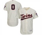 Minnesota Twins #0 Erick Aybar Cream Alternate Flex Base Authentic Collection Baseball Jersey