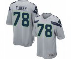 Seattle Seahawks #78 D.J. Fluker Game Grey Alternate NFL Jersey