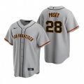 Nike San Francisco Giants #28 Buster Posey Gray Road Stitched Baseball Jersey