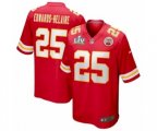 Kansas City Chiefs #25 Clyde Edwards-Helaire Red Super Bowl LV game Jersey