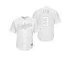 Los Angeles Dodgers Chris Taylor CT3 White 2019 Players' Weekend Replica Jersey