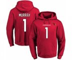 Arizona Cardinals #1 Kyler Murray Red Name & Number Pullover Hoodie