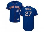 New York Mets #27 Jeurys Familia Royal Gray Flexbase Authentic Collection MLB Jersey