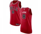 Chicago Bulls #8 Zach LaVine Authentic Red Road Basketball Jersey - Icon Edition