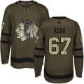 Chicago Blackhawks #67 Tanner Kero Authentic Green Salute to Service NHL Jersey