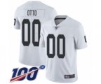 Oakland Raiders #00 Jim Otto White Vapor Untouchable Limited Player 100th Season Football Jersey