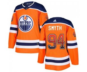 Edmonton Oilers #94 Ryan Smyth Authentic Orange Drift Fashion NHL Jersey