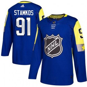 Tampa Bay Lightning #91 Steven Stamkos Authentic Royal Blue 2018 All-Star Atlantic Division NHL Jersey