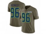 Seattle Seahawks #96 Cortez Kennedy Limited Olive 2017 Salute to Service NFL Jersey